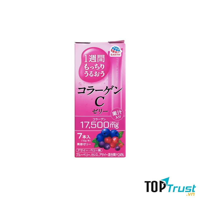 Thạch trái cây bổ sung Vitamin C và collagen vị mix berry - EARTH