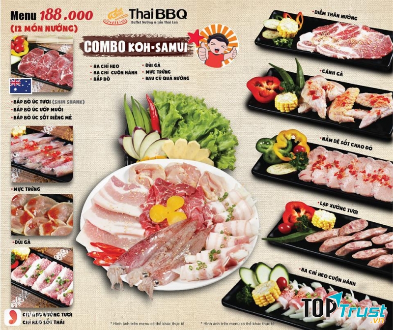 Thái BBQ Buffet - Món Nướng & Lẩu Thái Lan