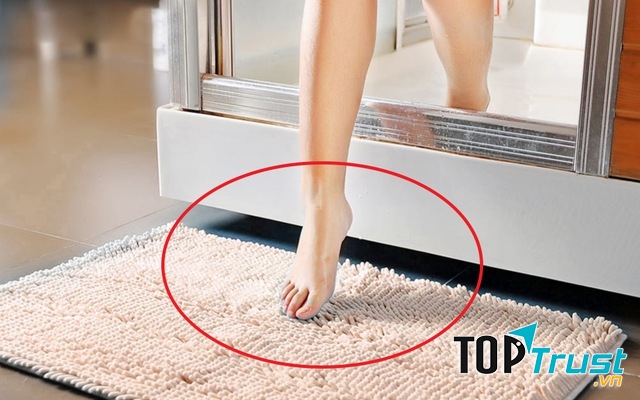 Không biết có bao nhiêu bụi bẩn, vi khuẩn từ giày dép đã quẹt lên tấm thảm mỗi ngày và mang vi khuẩn vào nhà