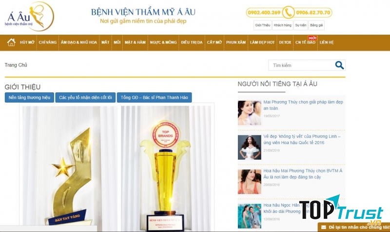 Thẩm mỹ viện – bệnh viện thẩm mỹ Á – Âu