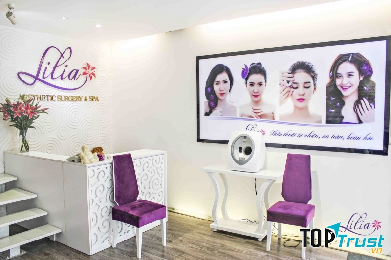 Cơ sở vật chất hiện đại của thẩm mỹ viện Lilia.