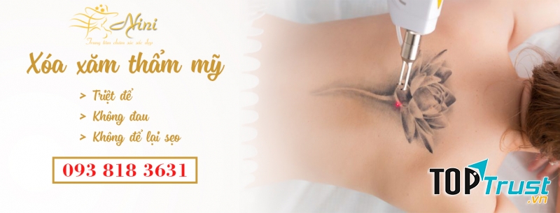 Xóa xăm bằng công nghệ Laser Q-switched được FDA Hoa Kỳ chứng nhận.   ﻿