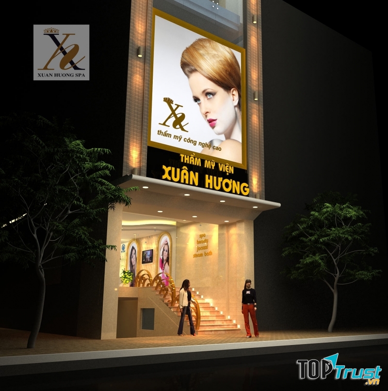 Mặt tiền thẩm mỹ viện Xuân Hương.