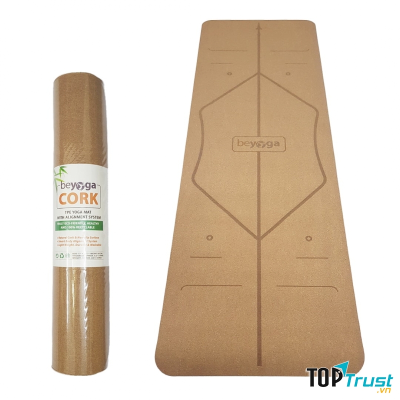 Thảm yoga gỗ bần cao cấp beYoga