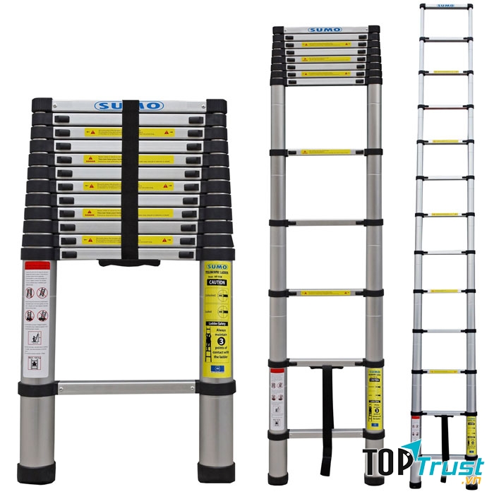 Thang nhôm rút 3.8m Sumo ADT312B