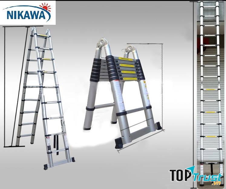 Thang nhôm rút gọn Nikawa NK-32AI