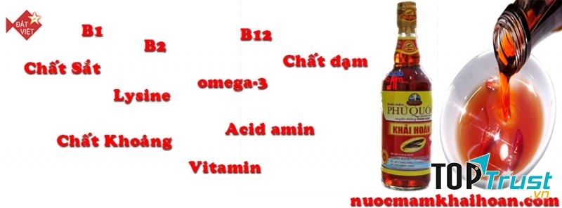 Thành phần dinh dưỡng trong nước mắm