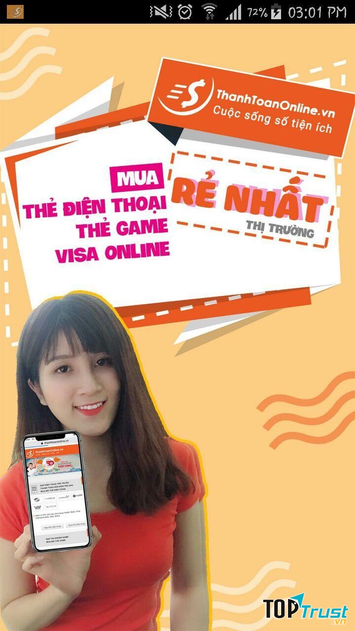 Mua thẻ online tại thanhtoanonline.vn