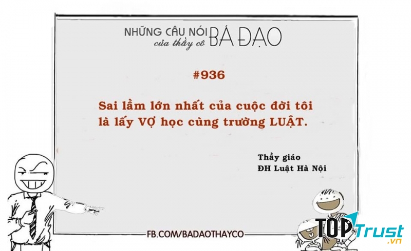 Câu nói bá đạo của thầy cô