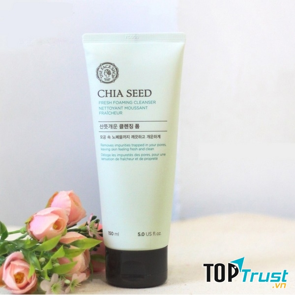 The Face shop Chia Seed Fresh Cleansing Foam.