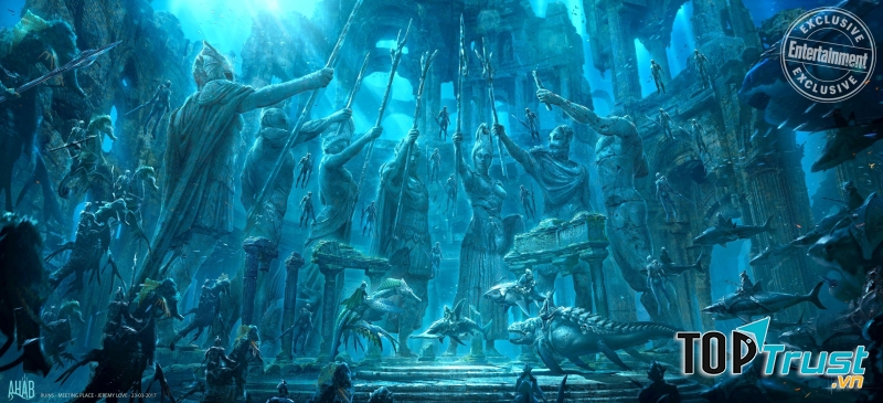 Thế giới Atlantis được so sánh với Asgard và Themyscira