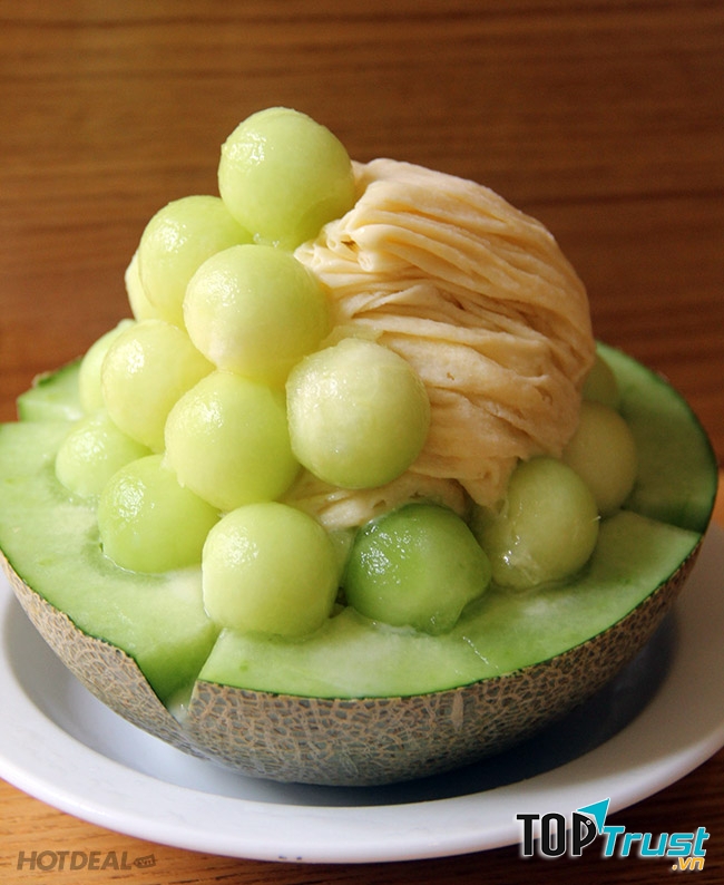 Đá bào dưa lưới Pacman