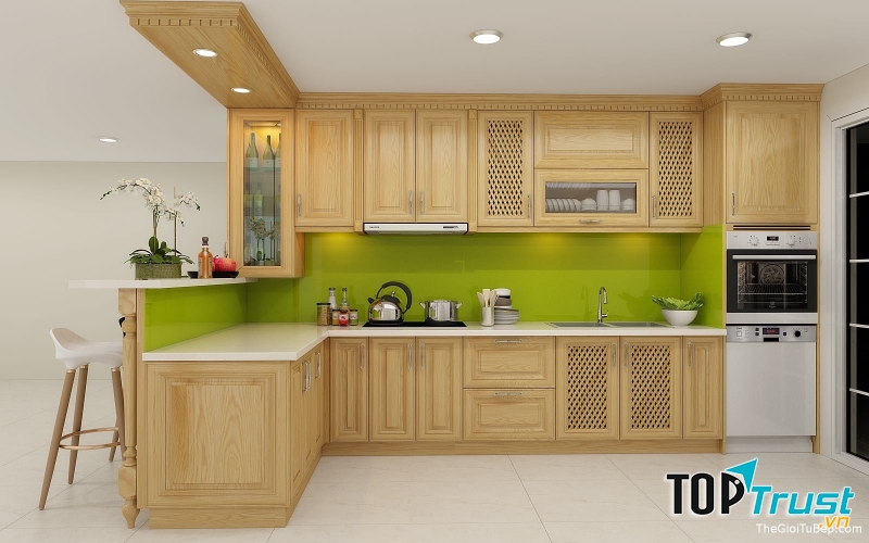 Bếp được thiết kế bởi Thế giới Tủ bếp