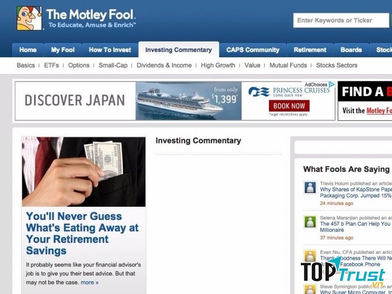 Website của The Motley Fool