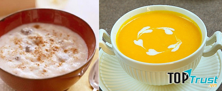 Thêm sữa vào cháo