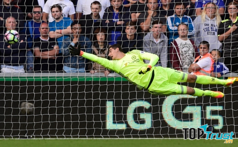 Courtois là thủ môn số 1 của Chelsea