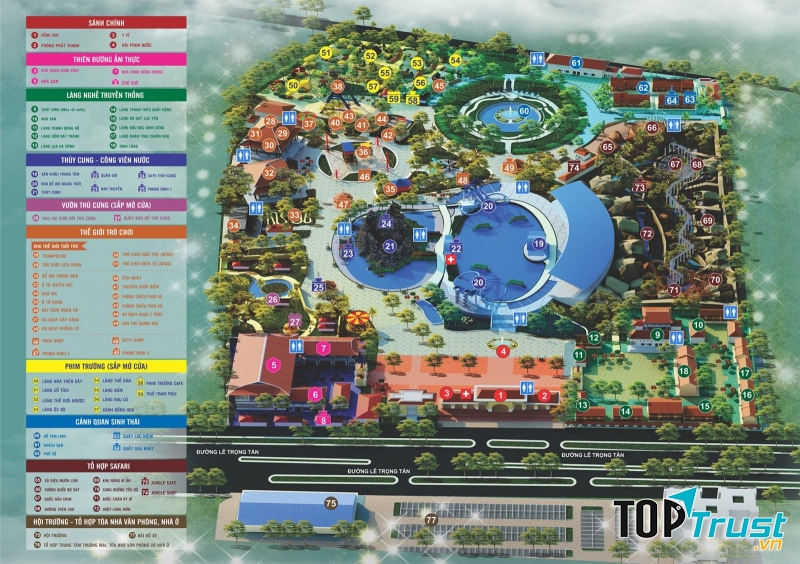 Sơ đồ Thiên đường Bảo Sơn