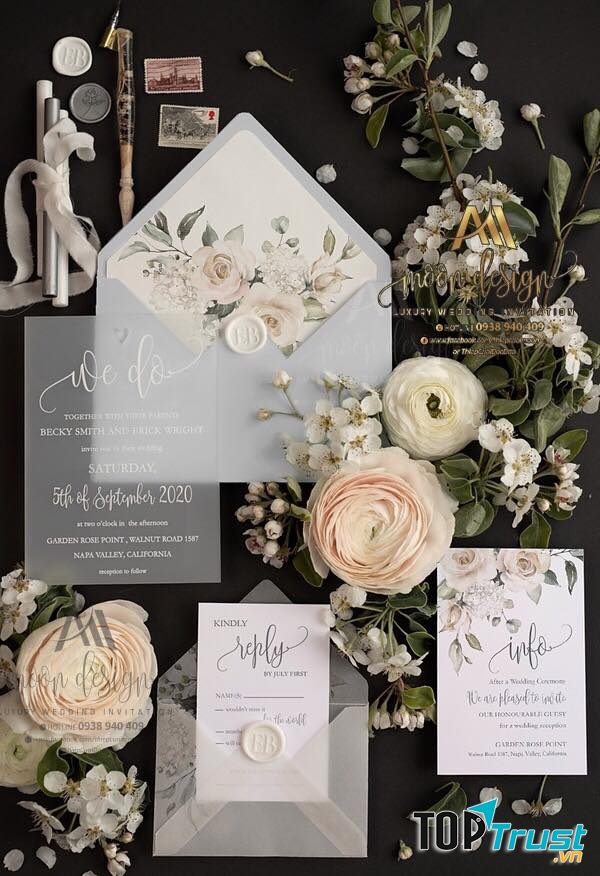 THIỆP CƯỚI CAO CẤP MOON