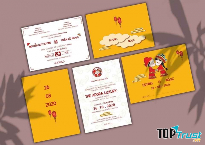 Thiệp Cưới Chúc Nghĩa