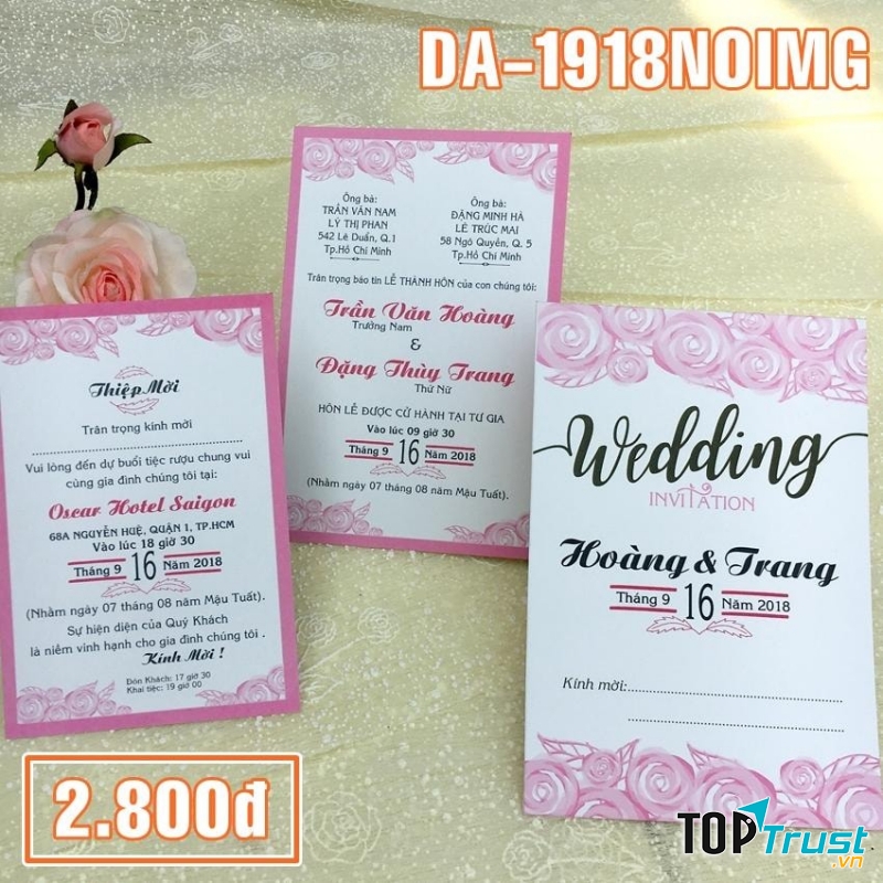 Thiệp cưới Duy Ái