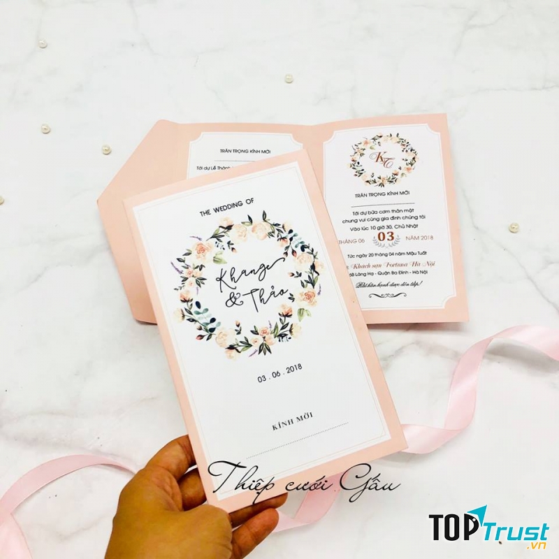 Thiệp cưới Gấu