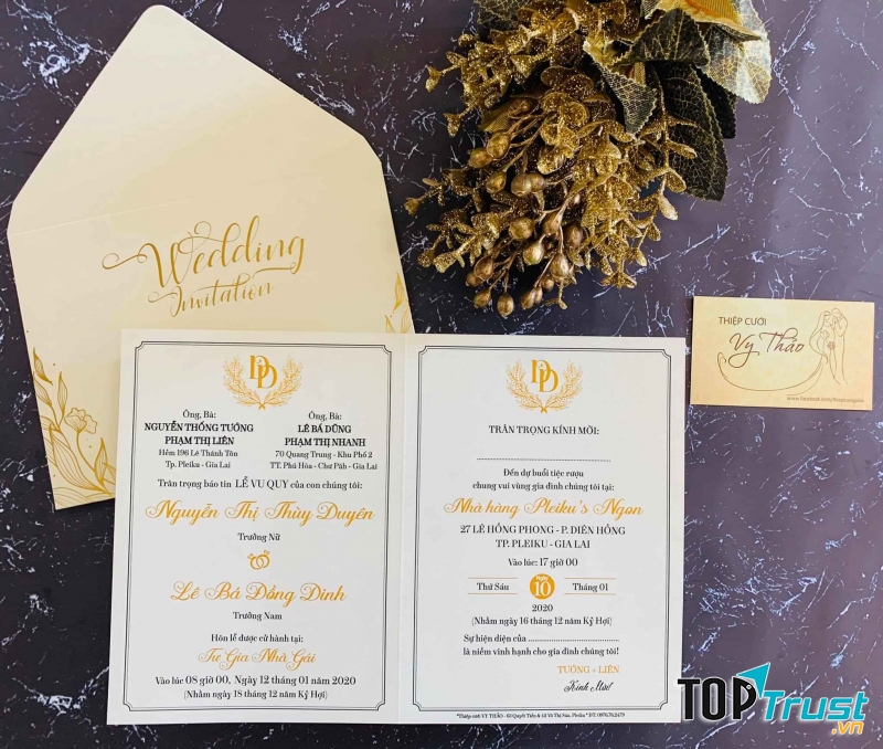 Thiệp Cưới Gia Lai