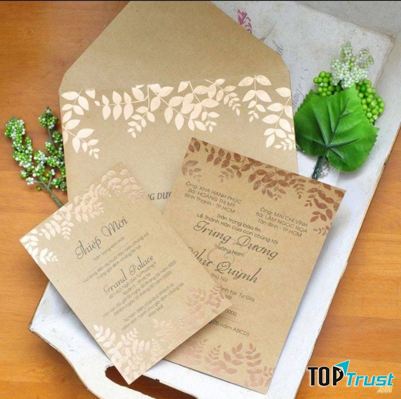 Thiệp Cưới Hồng Ngọc