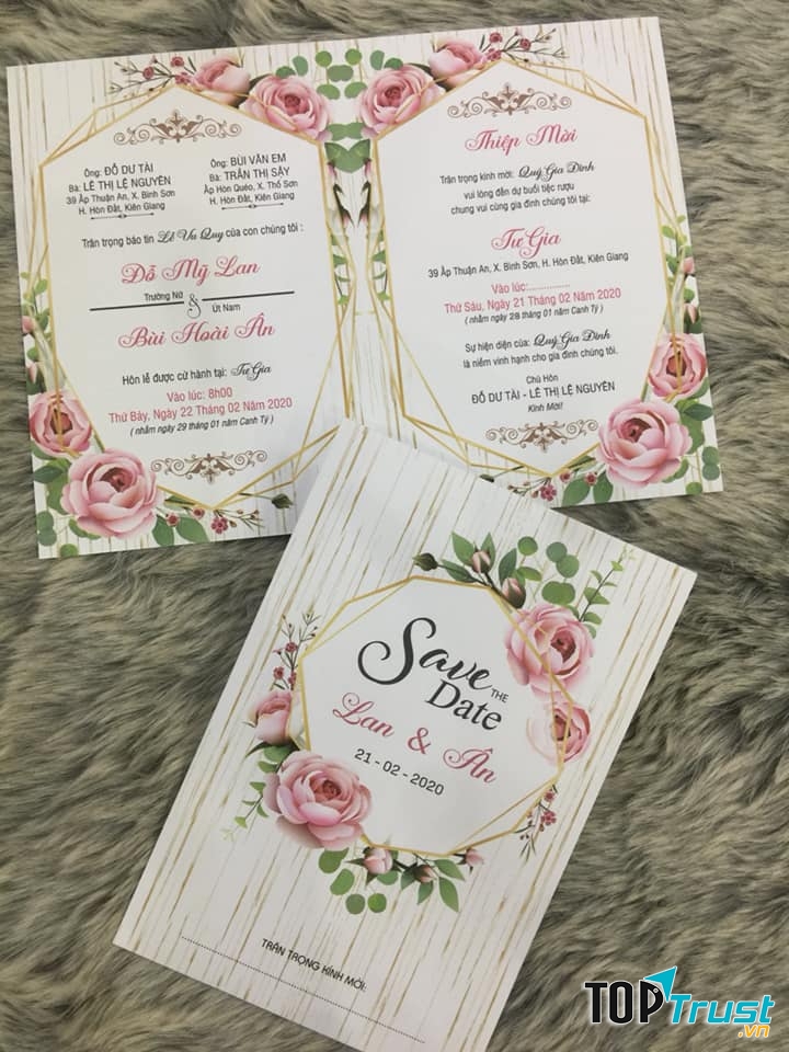 Thiệp Cưới Lam Anh