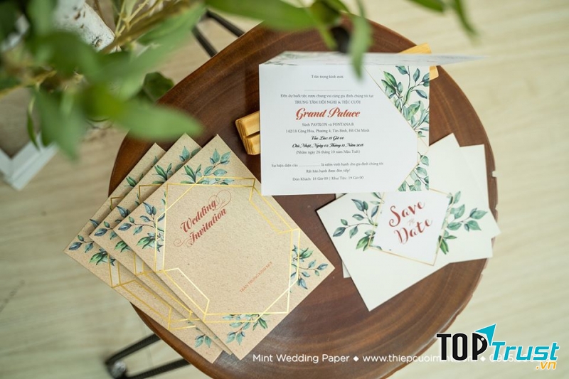 Thiệp Cưới Mint - Wedding Invitation