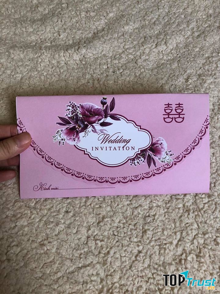 Thiệp cưới Nga Chân