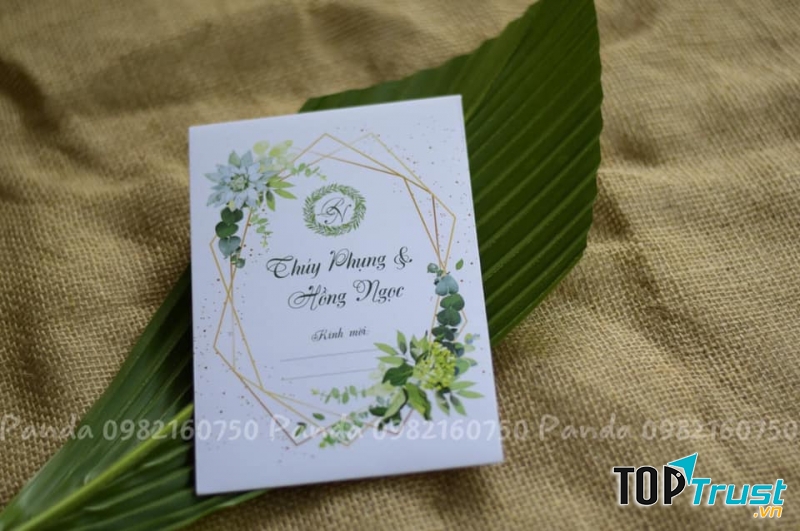 Thiệp cưới Panda