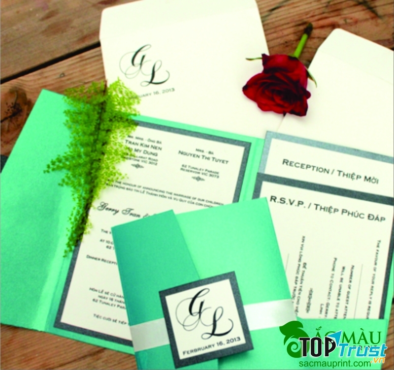 Thiệp cưới Sắc Màu Print