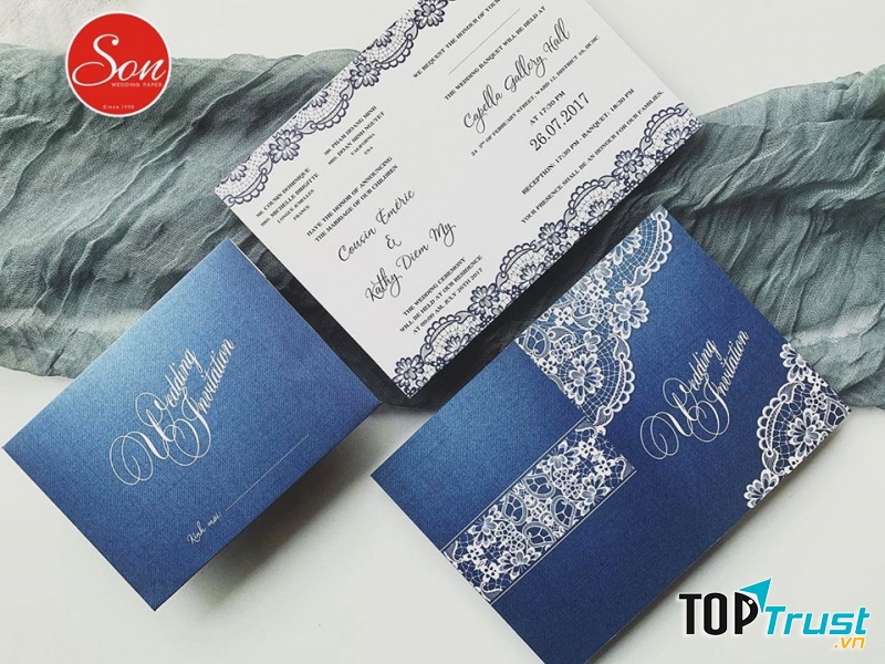 Thiệp Cưới Son