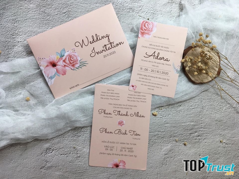 Thiệp cưới Song Hỷ