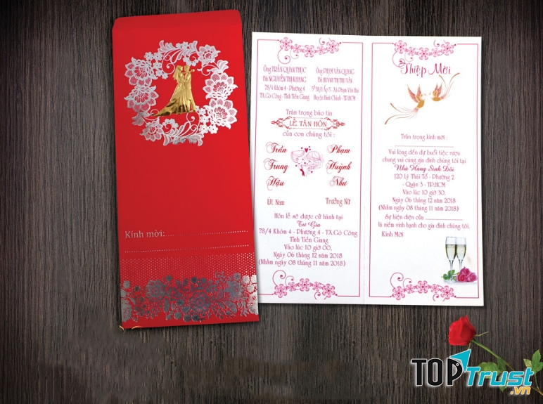 Thiệp cưới Song Hỷ