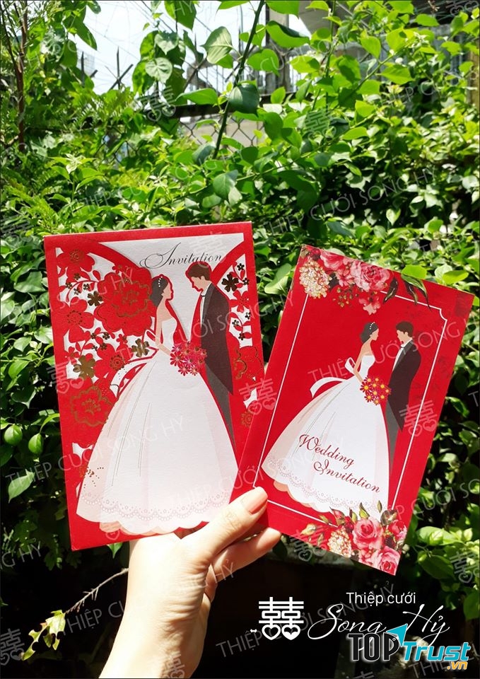 Thiệp Cưới Song Hỷ Quảng Ngãi