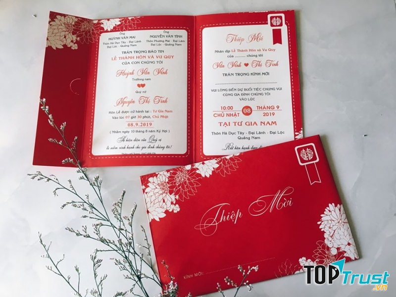 Thiệp cưới Sunny