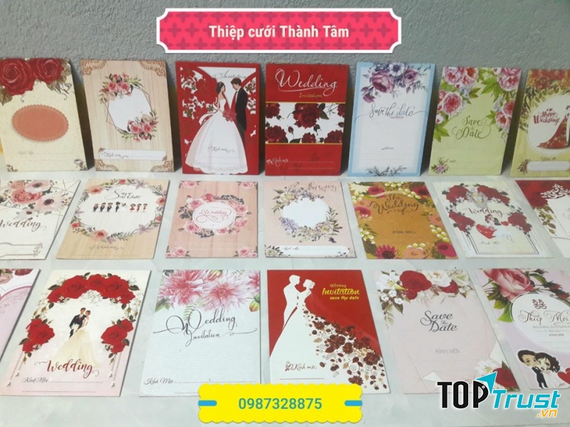 Thiệp cưới Thành Tâm - Quảng Ngãi