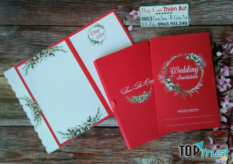 Thiệp cưới Thiên Bút