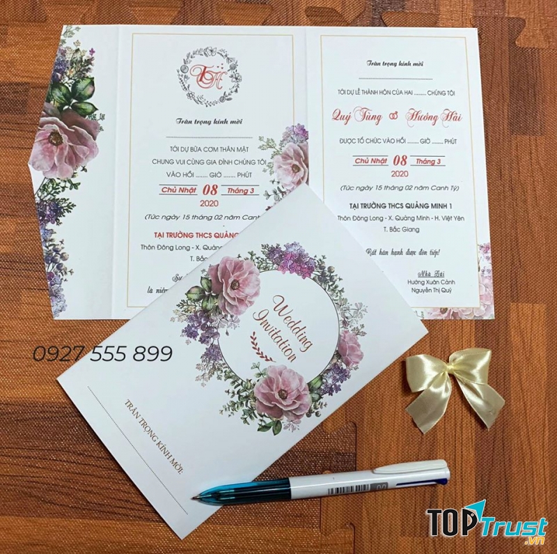 Xưởng in thiệp cưới Thủ Đô