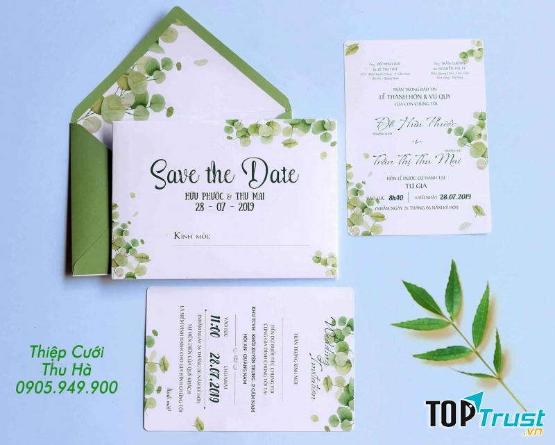 Thiệp cưới Thu Hà