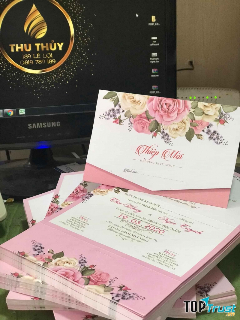 Thiệp Cưới Thu Thủy