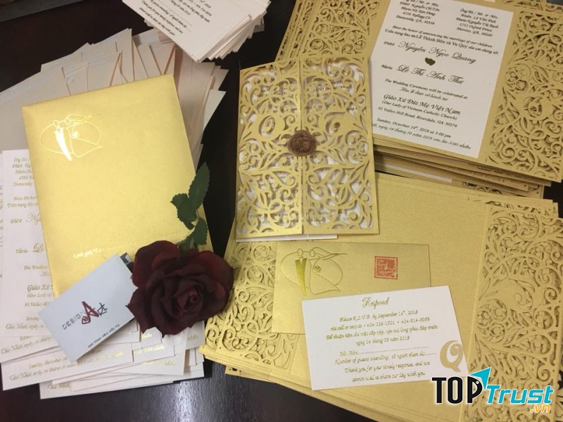 Thiệp cưới Thu Vân