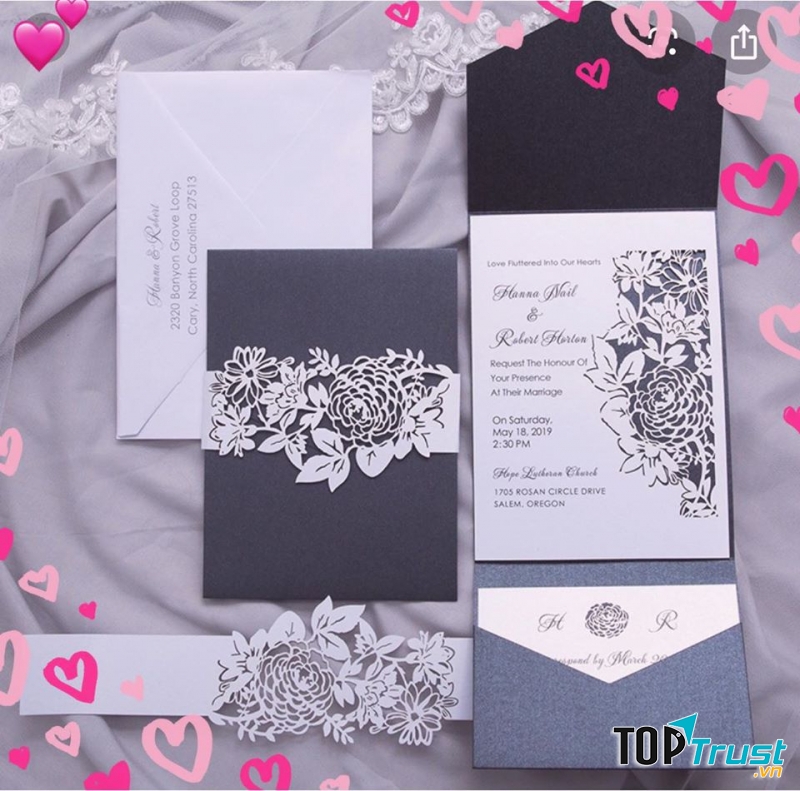 Thiệp cưới Thu Vân