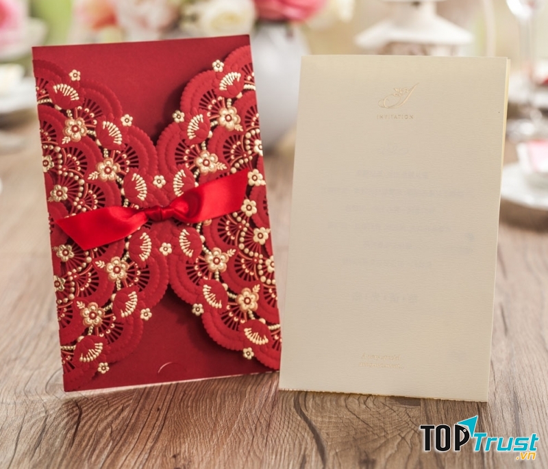 Thiệp cưới Thủy Nguyên đẹp, sang trọng