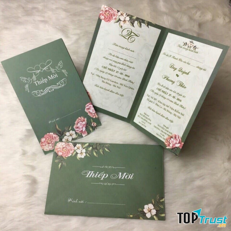 Thiệp Cưới Trường Thu