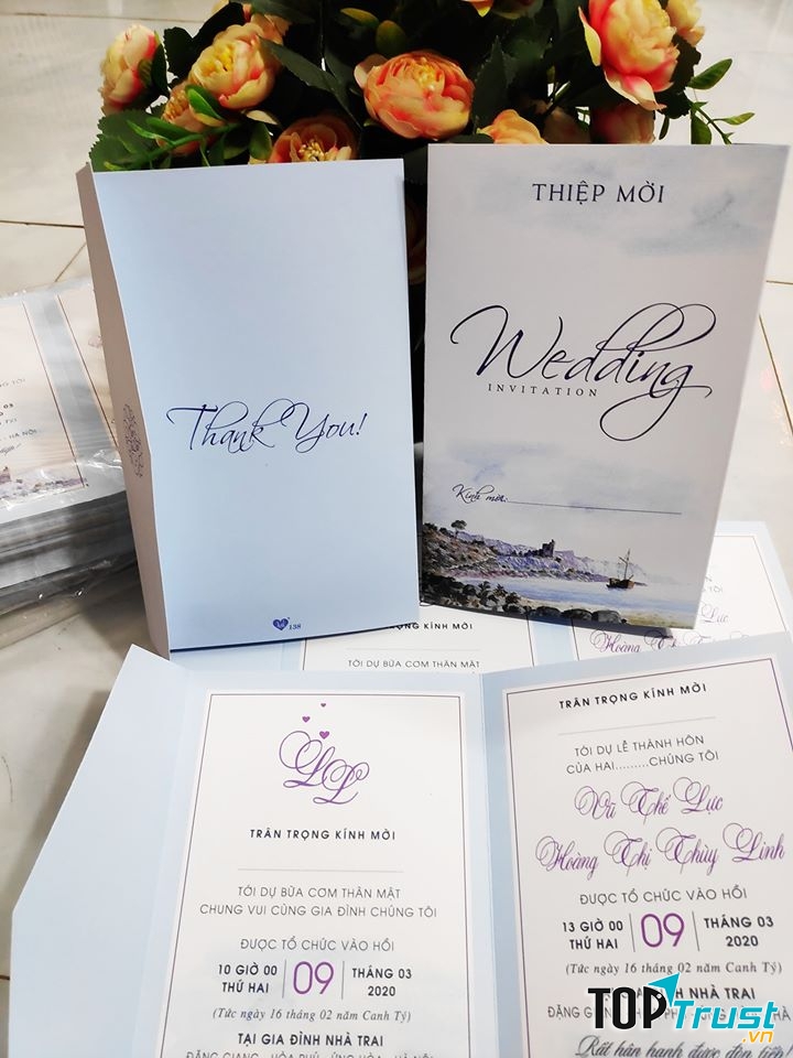 Thiệp cưới Vạn Xuân