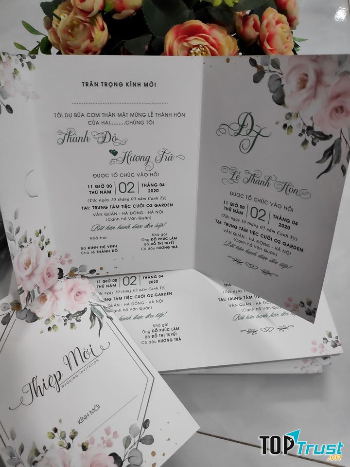 Thiệp cưới Vạn Xuân