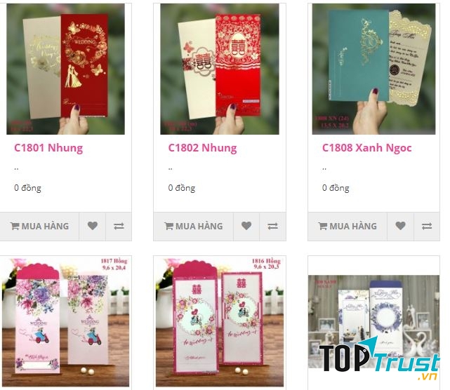 Thiệp cưới Vĩnh Hoàng