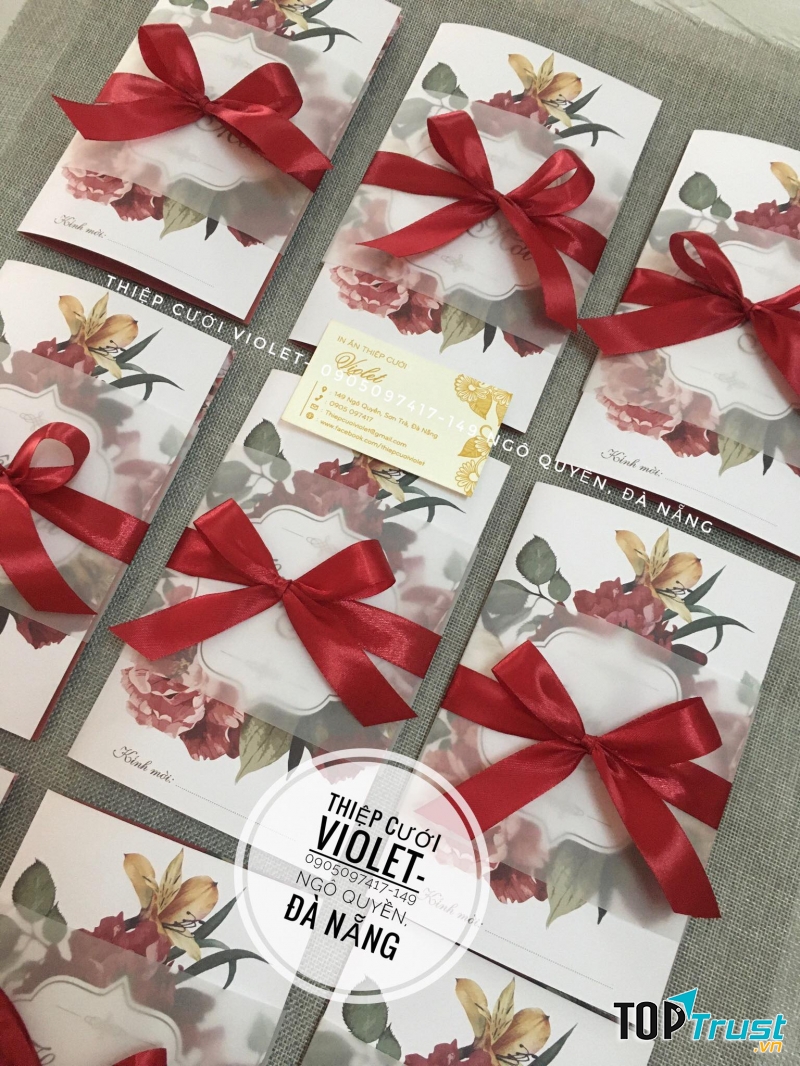 Thiệp cưới Violet Đà Nẵng